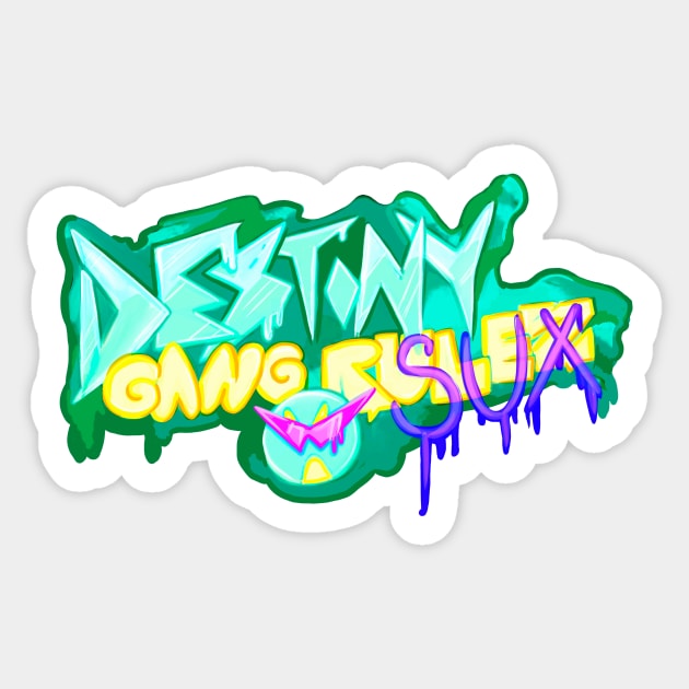 Destiny Gang sux!  Adventure Time / Fionna and Cake fan art Sticker by art official sweetener